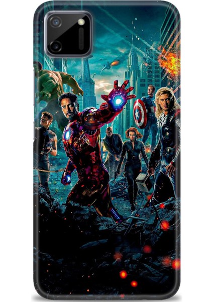Realme C11 Kılıf Hd Baskılı Kılıf + Seramik Tam Kaplayan Ekran Koruyucu 100