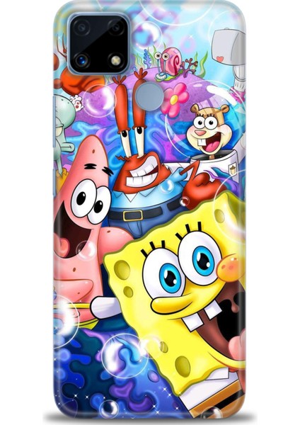 Realme C25S Kılıf Hd Baskılı Kılıf + Seramik Tam Kaplayan Ekran Koruyucu 455