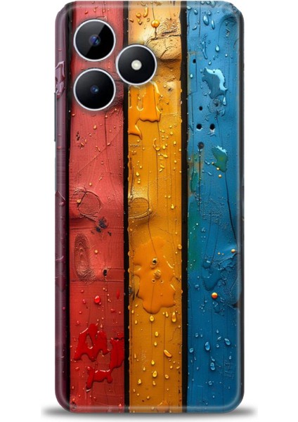 Realme Note 50 Kılıf Hd Baskılı Kılıf + Seramik Tam Kaplayan Ekran Koruyucu 435