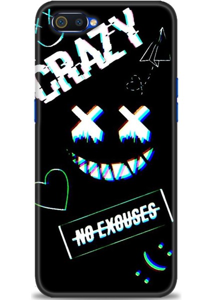 Realme C2 Kılıf Hd Baskılı Kılıf + Seramik Tam Kaplayan Ekran Koruyucu 356