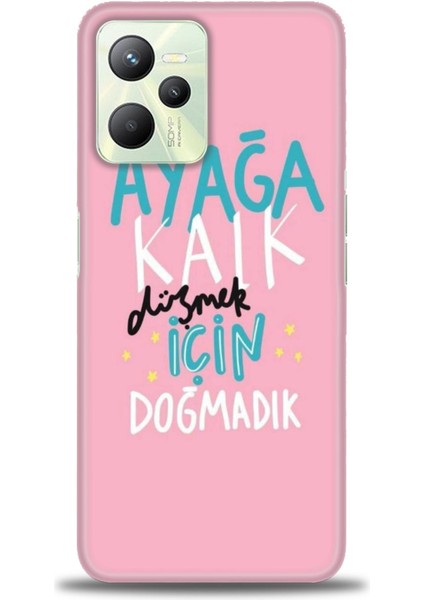 Realme C35 Kılıf Hd Baskılı Kılıf + Seramik Tam Kaplayan Ekran Koruyucu 161