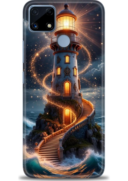Realme C25 Kılıf Hd Baskılı Kılıf + Seramik Tam Kaplayan Ekran Koruyucu 232