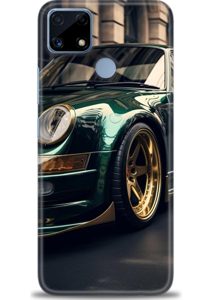 Realme C25 Kılıf Hd Baskılı Kılıf + Seramik Tam Kaplayan Ekran Koruyucu 486