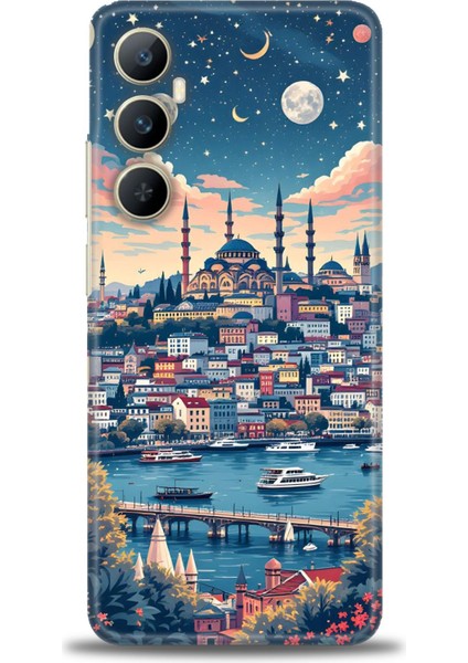 Realme C65 4g Kılıf Hd Baskılı Kılıf + Seramik Tam Kaplayan Ekran Koruyucu 223