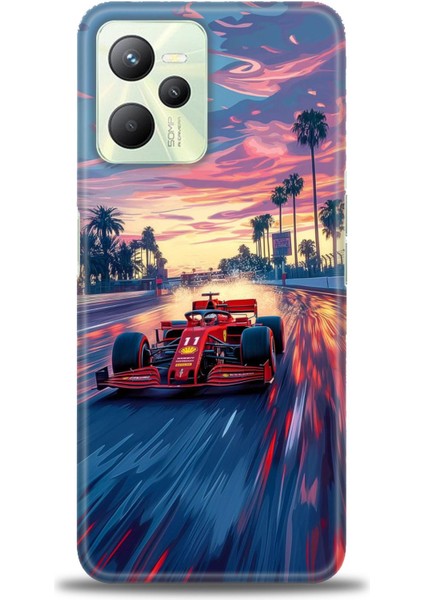 Realme C35 Kılıf Hd Baskılı Kılıf + Seramik Tam Kaplayan Ekran Koruyucu 102