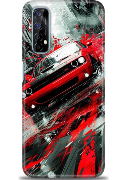 Realme 7 Kılıf Hd Baskılı Kılıf + Seramik Tam Kaplayan Ekran Koruyucu 106