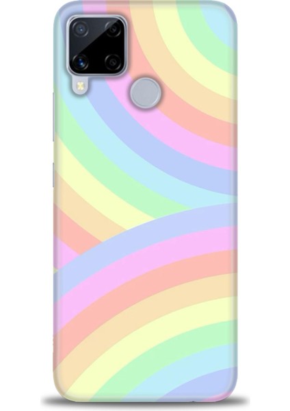Realme C15 Kılıf Hd Baskılı Kılıf + Seramik Tam Kaplayan Ekran Koruyucu 425