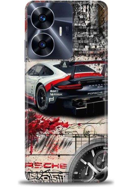 Realme C55 4g Kılıf Hd Baskılı Kılıf + Seramik Tam Kaplayan Ekran Koruyucu 484