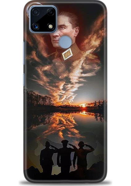 Realme C25S Kılıf Hd Baskılı Kılıf + Seramik Tam Kaplayan Ekran Koruyucu 26