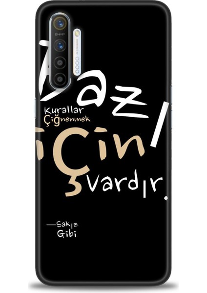 Realme Xt Kılıf Hd Baskılı Kılıf + Seramik Tam Kaplayan Ekran Koruyucu 394