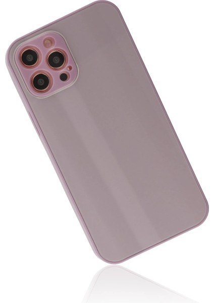Apple iPhone 12 Pro Kılıf Glass Kapak - Mor Zrnet
