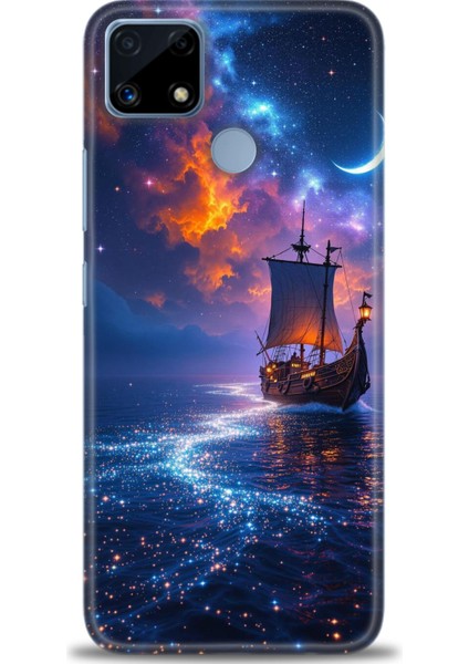 Realme C25S Kılıf Hd Baskılı Kılıf + Seramik Tam Kaplayan Ekran Koruyucu 235