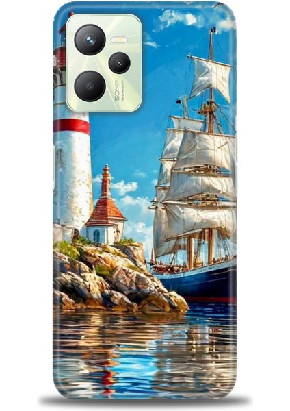 Realme C35 Kılıf Hd Baskılı Kılıf + Seramik Tam Kaplayan Ekran Koruyucu 239