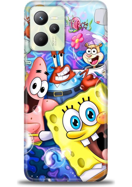 Realme C35 Kılıf Hd Baskılı Kılıf + Seramik Tam Kaplayan Ekran Koruyucu 455