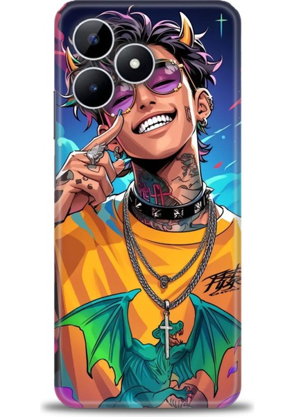 Realme Note 50 Kılıf Hd Baskılı Kılıf + Seramik Tam Kaplayan Ekran Koruyucu 259