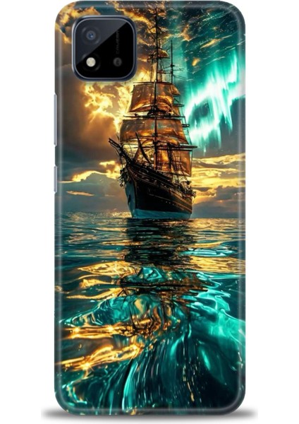 Realme C11 2021 Kılıf Hd Baskılı Kılıf + Seramik Tam Kaplayan Ekran Koruyucu 237
