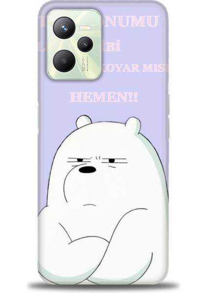 Realme C35 Kılıf Hd Baskılı Kılıf + Seramik Tam Kaplayan Ekran Koruyucu 159