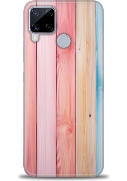 Realme C15 Kılıf Hd Baskılı Kılıf + Seramik Tam Kaplayan Ekran Koruyucu 433