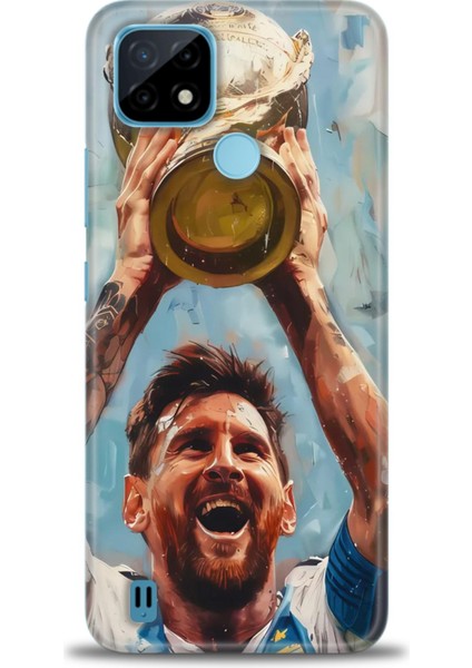 Realme C21 Kılıf Hd Baskılı Kılıf + Seramik Tam Kaplayan Ekran Koruyucu 14