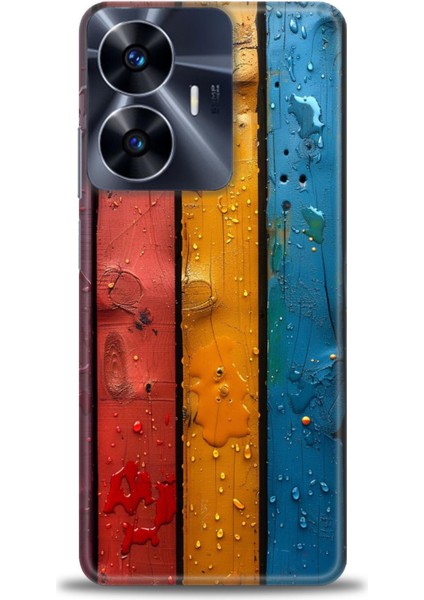 Realme C55 4g Kılıf Hd Baskılı Kılıf + Seramik Tam Kaplayan Ekran Koruyucu 435