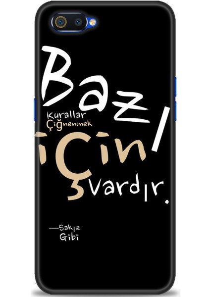 Realme C2 Kılıf Hd Baskılı Kılıf + Seramik Tam Kaplayan Ekran Koruyucu 394