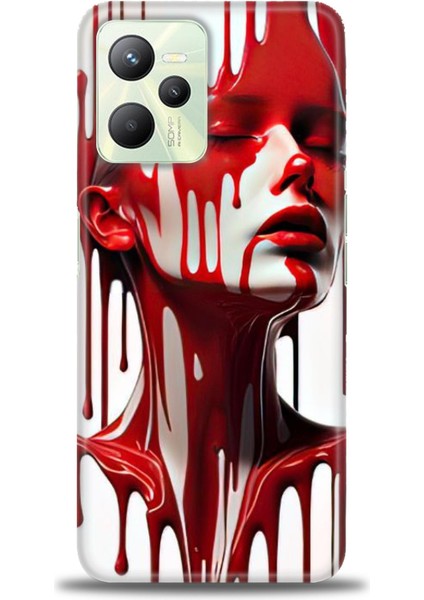 Realme C35 Kılıf Hd Baskılı Kılıf + Seramik Tam Kaplayan Ekran Koruyucu 150