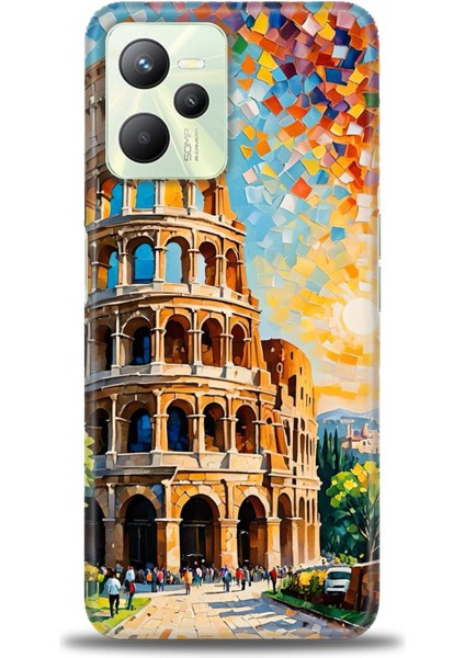 Realme C35 Kılıf Hd Baskılı Kılıf + Seramik Tam Kaplayan Ekran Koruyucu 262