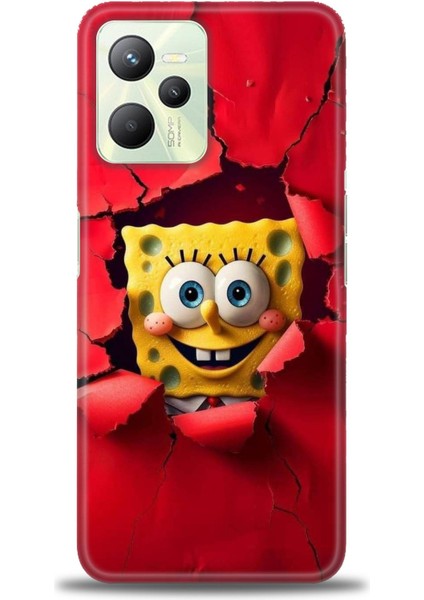 Realme C35 Kılıf Hd Baskılı Kılıf + Seramik Tam Kaplayan Ekran Koruyucu 458