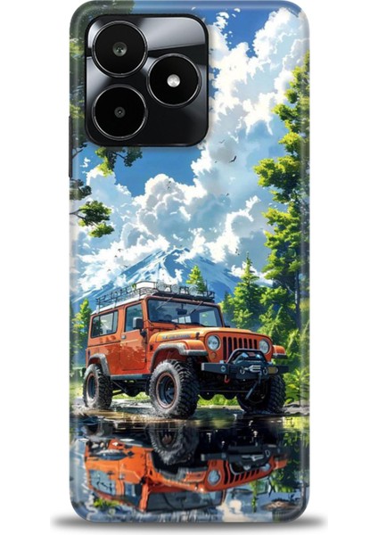 Realme C53 Kılıf Hd Baskılı Kılıf + Seramik Tam Kaplayan Ekran Koruyucu 107