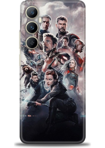 Realme C65 4g Kılıf Hd Baskılı Kılıf + Seramik Tam Kaplayan Ekran Koruyucu 99