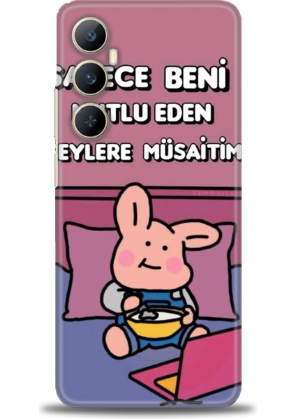 Realme C65 4g Kılıf Hd Baskılı Kılıf + Seramik Tam Kaplayan Ekran Koruyucu 166