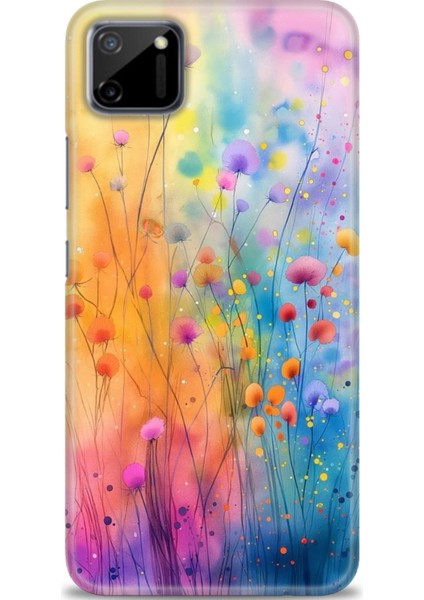 Realme C11 Kılıf Hd Baskılı Kılıf + Seramik Tam Kaplayan Ekran Koruyucu 413
