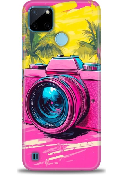 Realme C21Y Kılıf Hd Baskılı Kılıf + Seramik Tam Kaplayan Ekran Koruyucu 442