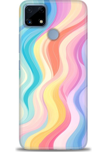 Realme C25 Kılıf Hd Baskılı Kılıf + Seramik Tam Kaplayan Ekran Koruyucu 424