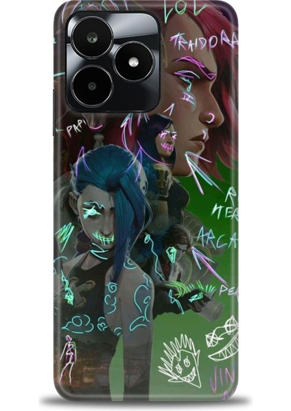 Realme C53 Kılıf Hd Baskılı Kılıf + Seramik Tam Kaplayan Ekran Koruyucu 272