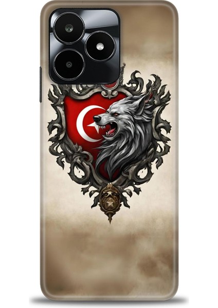 Realme C53 Kılıf Hd Baskılı Kılıf + Seramik Tam Kaplayan Ekran Koruyucu 461