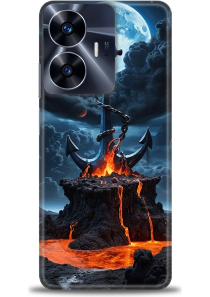 Realme C55 4g Kılıf Hd Baskılı Kılıf + Seramik Tam Kaplayan Ekran Koruyucu 240