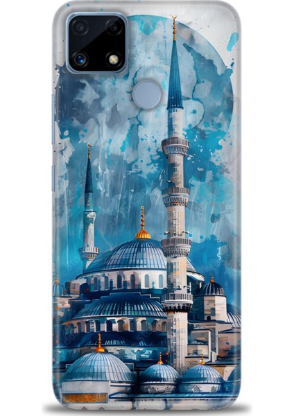 Realme C25 Kılıf Hd Baskılı Kılıf + Seramik Tam Kaplayan Ekran Koruyucu 228