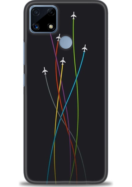 Realme C25S Kılıf Hd Baskılı Kılıf + Seramik Tam Kaplayan Ekran Koruyucu 385