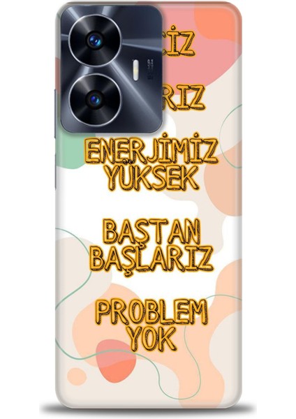 Realme C55 4g Kılıf Hd Baskılı Kılıf + Seramik Tam Kaplayan Ekran Koruyucu 170