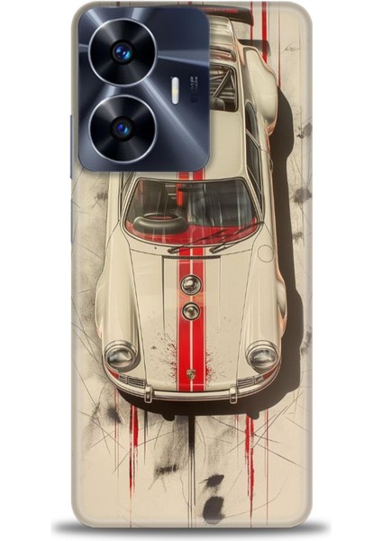 Realme C55 4g Kılıf Hd Baskılı Kılıf + Seramik Tam Kaplayan Ekran Koruyucu 485