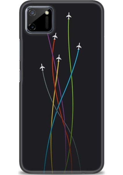 Realme C11 Kılıf Hd Baskılı Kılıf + Seramik Tam Kaplayan Ekran Koruyucu 385
