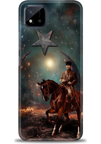Realme C11 2021 Kılıf Hd Baskılı Kılıf + Seramik Tam Kaplayan Ekran Koruyucu 25
