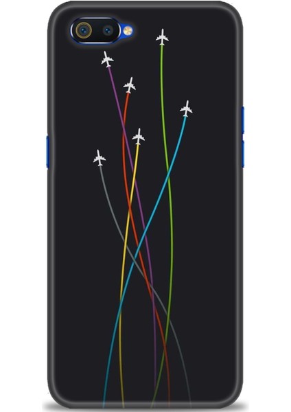 Realme C2 Kılıf Hd Baskılı Kılıf + Seramik Tam Kaplayan Ekran Koruyucu 385