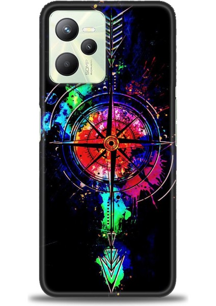 Realme C35 Kılıf Hd Baskılı Kılıf + Seramik Tam Kaplayan Ekran Koruyucu 86