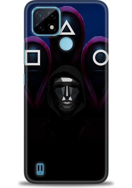 Realme C21 Kılıf Hd Baskılı Kılıf + Seramik Tam Kaplayan Ekran Koruyucu 283