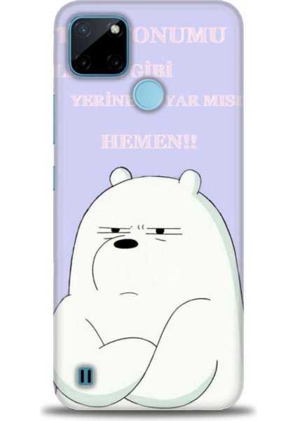 Realme C21Y Kılıf Hd Baskılı Kılıf + Seramik Tam Kaplayan Ekran Koruyucu 159