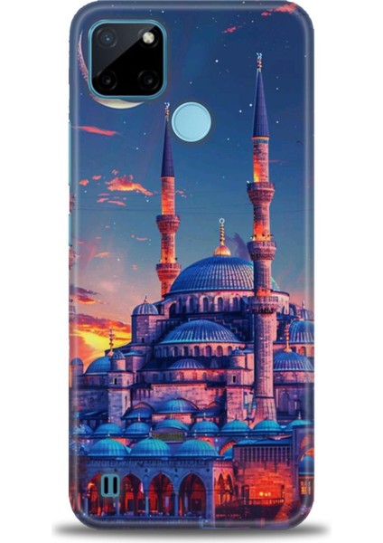 Realme C21Y Kılıf Hd Baskılı Kılıf + Seramik Tam Kaplayan Ekran Koruyucu 227