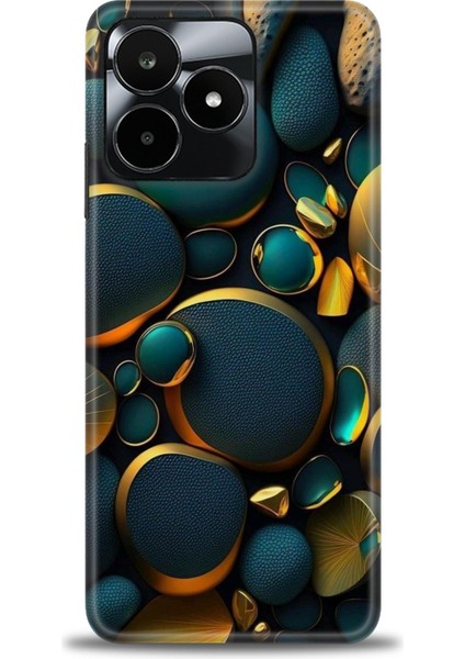 Realme C53 Kılıf Hd Baskılı Kılıf + Seramik Tam Kaplayan Ekran Koruyucu 345