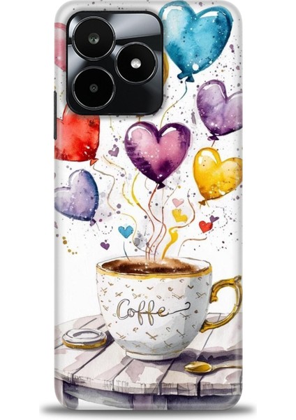 Realme C53 Kılıf Hd Baskılı Kılıf + Seramik Tam Kaplayan Ekran Koruyucu 411